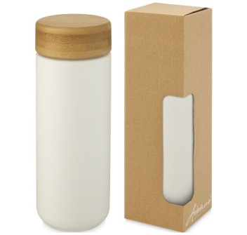 Bicchiere termico in ceramica con coperchio in bambù da 300 ml Lumi FullGadgets.com