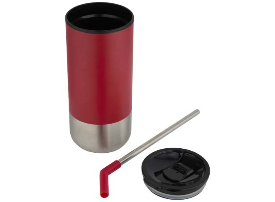 Bicchiere termico in materiale certificato RCS con cannuccia Grayson da 480 ml FullGadgets.com