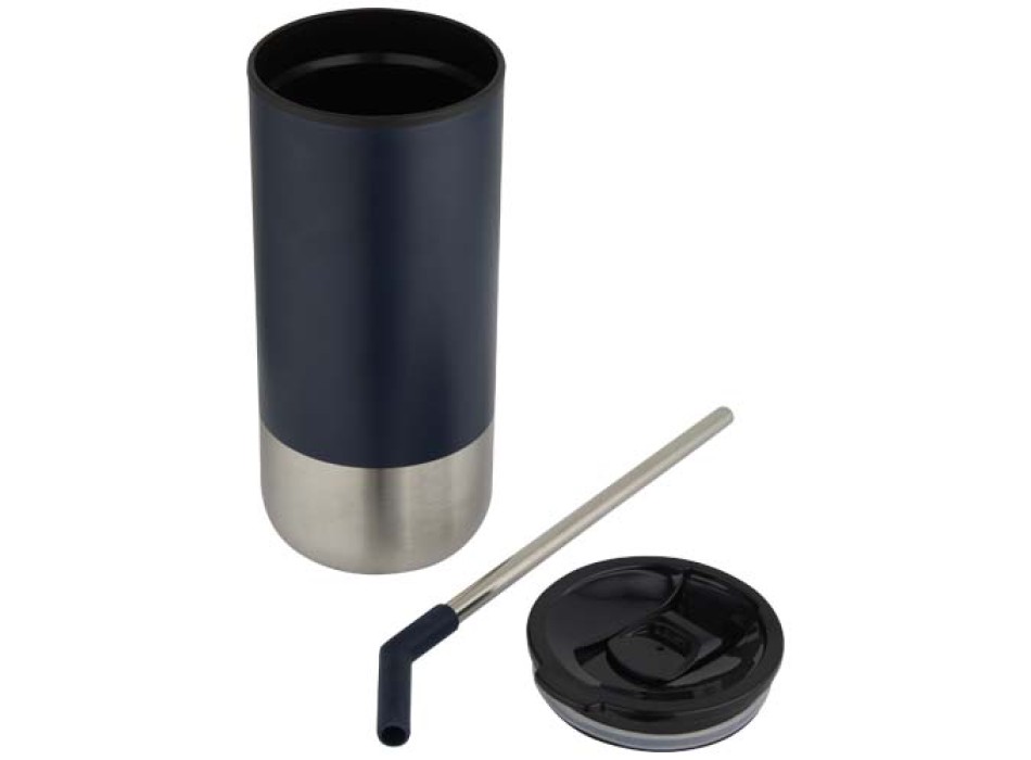 Bicchiere termico in materiale certificato RCS con cannuccia Grayson da 480 ml FullGadgets.com