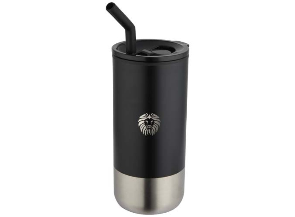 Bicchiere termico in materiale certificato RCS con cannuccia Grayson da 480 ml FullGadgets.com