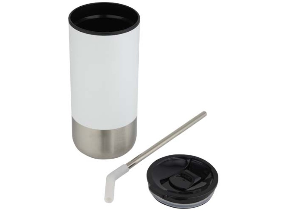 Bicchiere termico in materiale certificato RCS con cannuccia Grayson da 480 ml FullGadgets.com