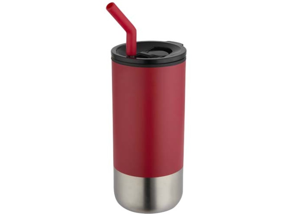 Bicchiere termico in materiale certificato RCS con cannuccia Grayson da 480 ml FullGadgets.com