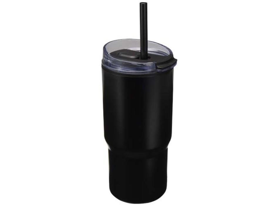 Bicchiere termico in materiale riciclato RCS a doppia parete con cannuccia da 540 ml Westin FullGadgets.com