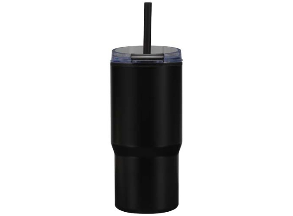 Bicchiere termico in materiale riciclato RCS a doppia parete con cannuccia da 540 ml Westin FullGadgets.com