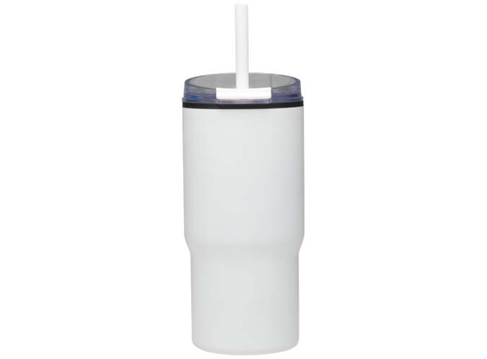 Bicchiere termico in materiale riciclato RCS a doppia parete con cannuccia da 540 ml Westin FullGadgets.com
