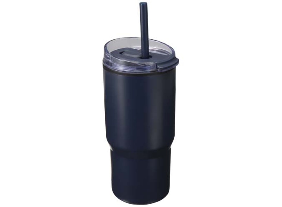 Bicchiere termico in materiale riciclato RCS a doppia parete con cannuccia da 540 ml Westin FullGadgets.com