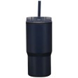 Bicchiere termico in materiale riciclato RCS a doppia parete con cannuccia da 540 ml Westin FullGadgets.com