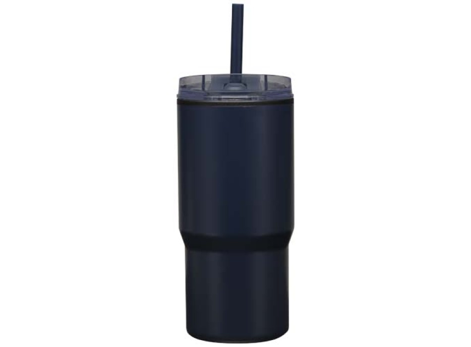 Bicchiere termico in materiale riciclato RCS a doppia parete con cannuccia da 540 ml Westin FullGadgets.com