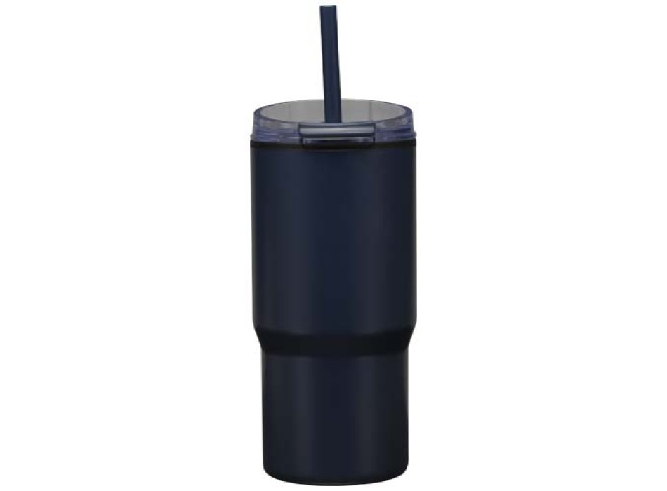 Bicchiere termico in materiale riciclato RCS a doppia parete con cannuccia da 540 ml Westin FullGadgets.com