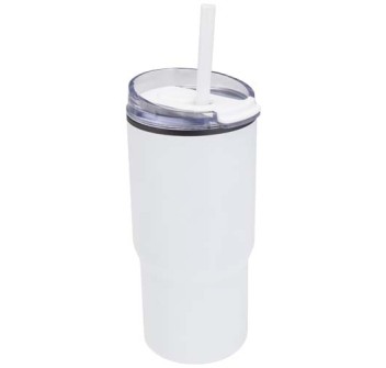 Bicchiere termico in materiale riciclato RCS a doppia parete con cannuccia da 540 ml Westin FullGadgets.com
