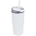 Bicchiere termico in materiale riciclato RCS a doppia parete con cannuccia da 540 ml Westin