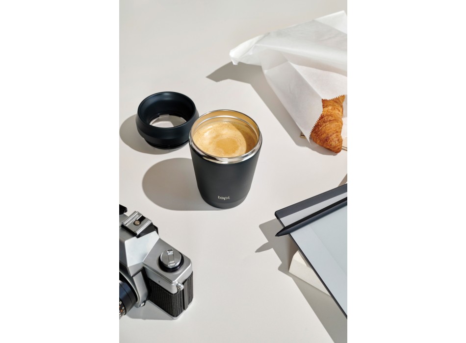 Bicchiere Topl in rAcciaio con tappo 360 brevettato 235ml FullGadgets.com