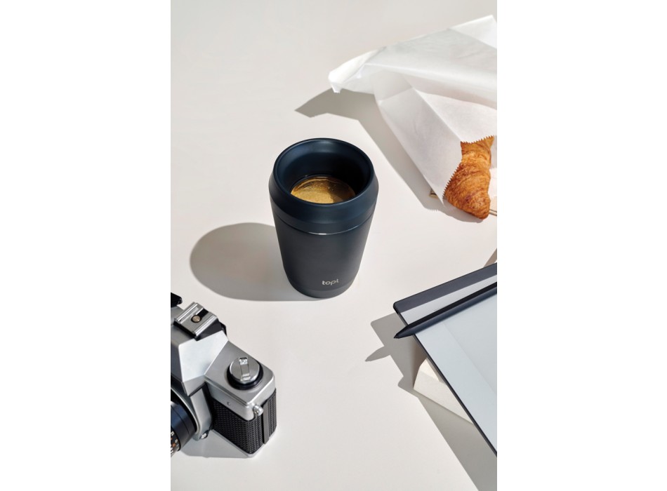 Bicchiere Topl in rAcciaio con tappo 360 brevettato 235ml FullGadgets.com