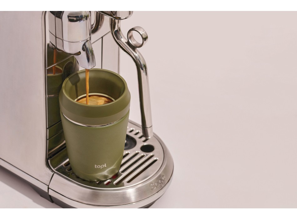 Bicchiere Topl in rAcciaio con tappo 360 brevettato 235ml FullGadgets.com