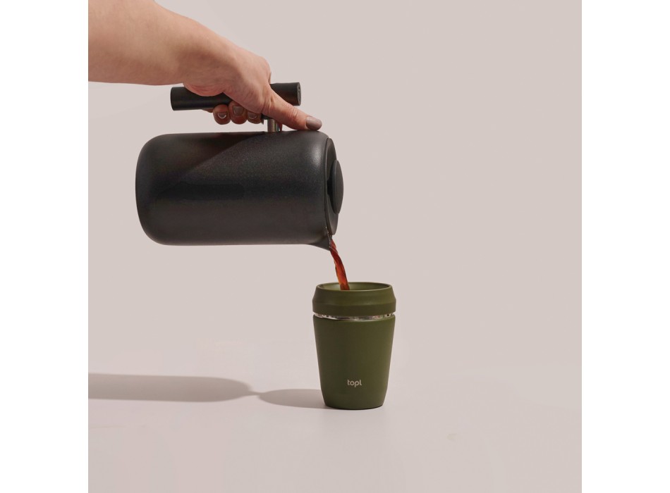 Bicchiere Topl in rAcciaio con tappo 360 brevettato 235ml FullGadgets.com