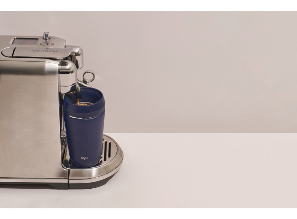 Bicchiere Topl in rAcciaio con tappo 360 brevettato 354ml FullGadgets.com