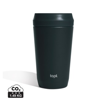 Bicchiere Topl in rAcciaio con tappo 360 brevettato 354ml FullGadgets.com