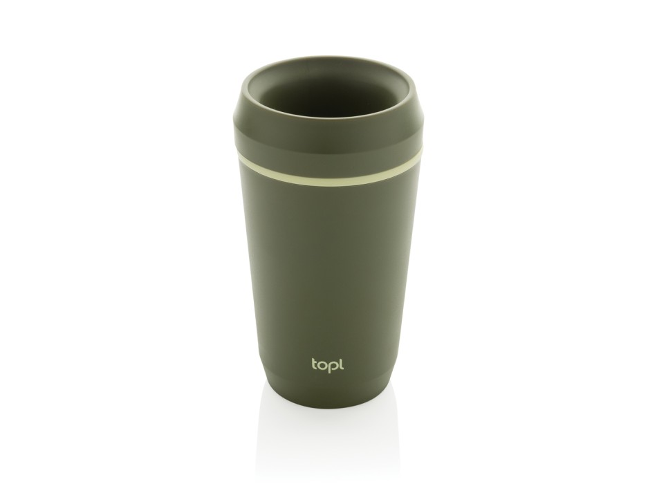 Bicchiere Topl in rPlastica con tappo 360 brevettato 354ml FullGadgets.com