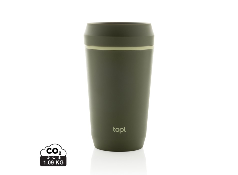 Bicchiere Topl in rPlastica con tappo 360 brevettato 354ml FullGadgets.com