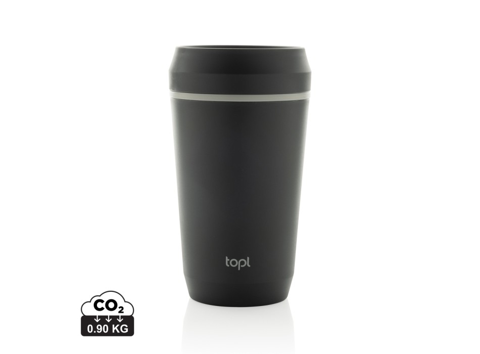 Bicchiere Topl in rPlastica con tappo 360 brevettato 354ml FullGadgets.com