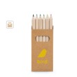 BIRD. Scatola con 6 matite colorate FullGadgets.com
