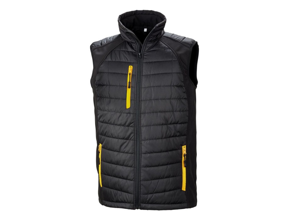 Black Compass Padded Softshell Gilet FullGadgets.com
