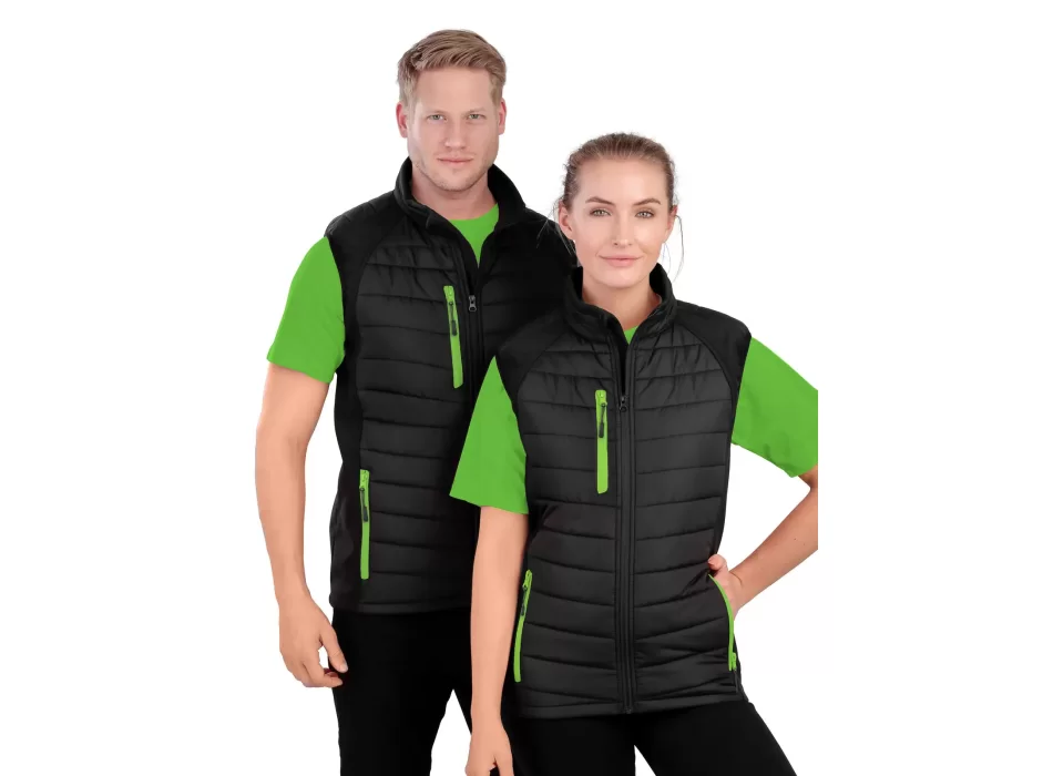 Black Compass Padded Softshell Gilet FullGadgets.com