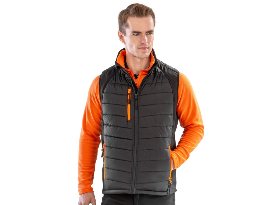 Black Compass Padded Softshell Gilet FullGadgets.com