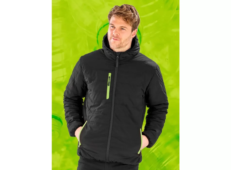 Black Compass  Padded Winter Jacket FullGadgets.com