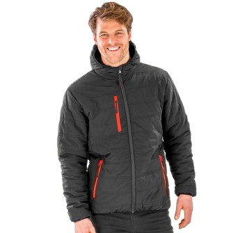 Black Compass Padded Winter Jacket FullGadgets.com