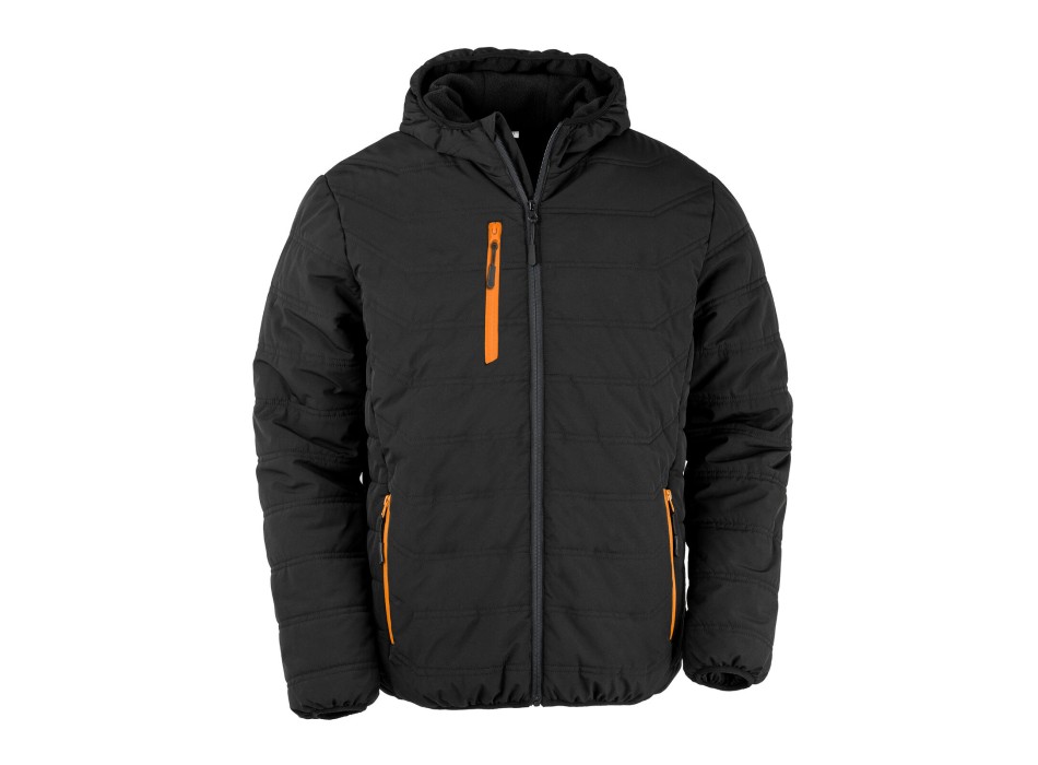 Black Compass Padded Winter Jacket FullGadgets.com
