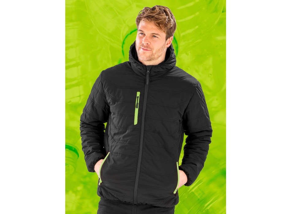 Black Compass Padded Winter Jacket FullGadgets.com