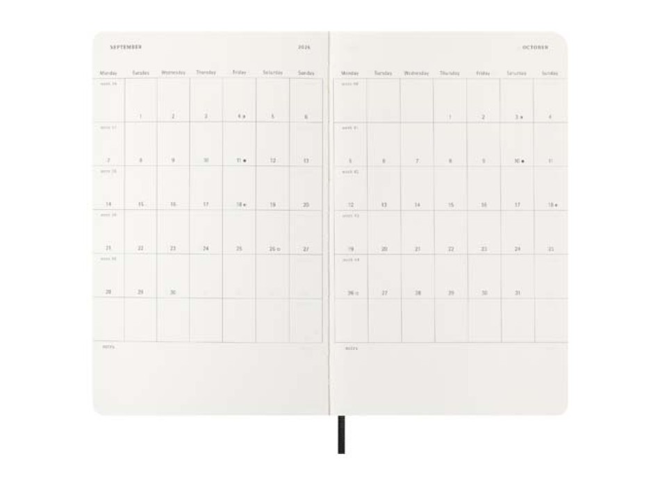 Blocco note 12 mesi formato L con copertina morbida Moleskine FullGadgets.com