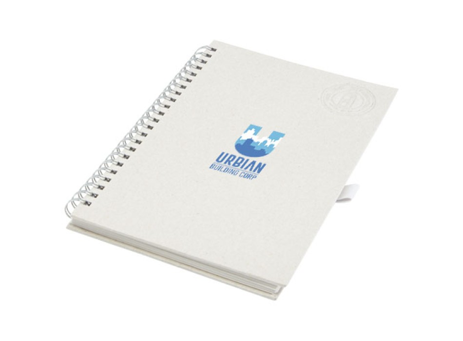 Blocco note a spirale Dairy Dream in formato A5 realizzato con cartoni del latte riciclati FullGadgets.com