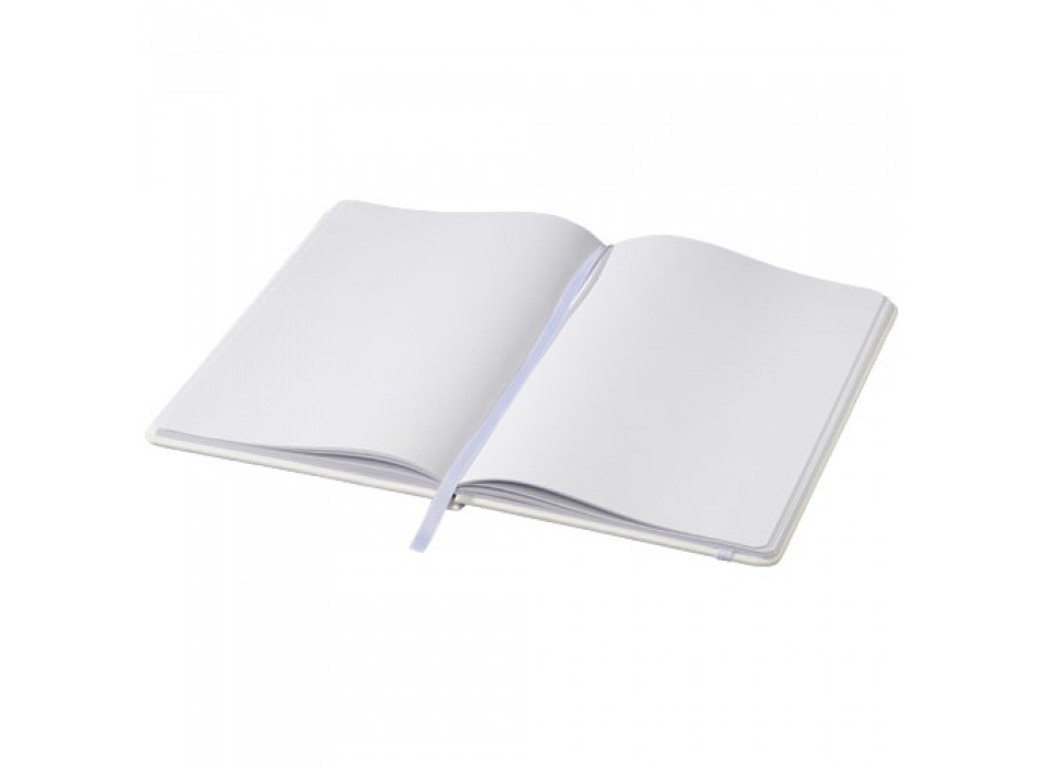 Quaderno brossurato Misaki neutro a pagine bianche. Fiori bianchi