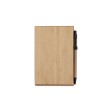 Blocco note con copertina in bambù, penna a sfera e supporto per telefono FullGadgets.com