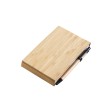 Blocco note con copertina in bambù, penna a sfera e supporto per telefono FullGadgets.com