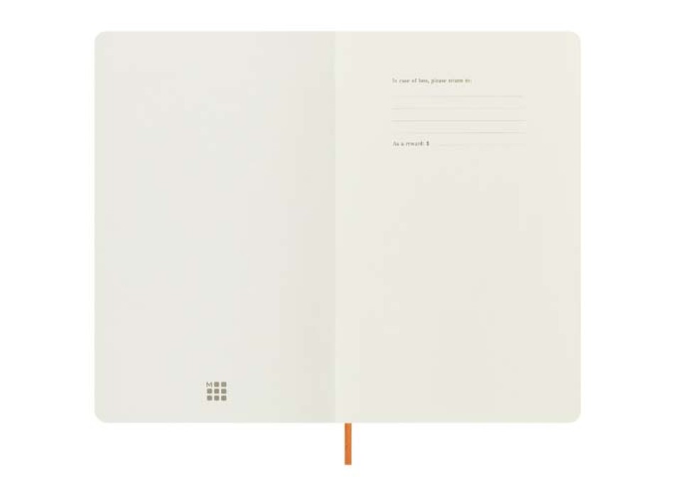 Blocco note con copertina morbida formato L - a righe Moleskine 100% VEGEA® Capri FullGadgets.com