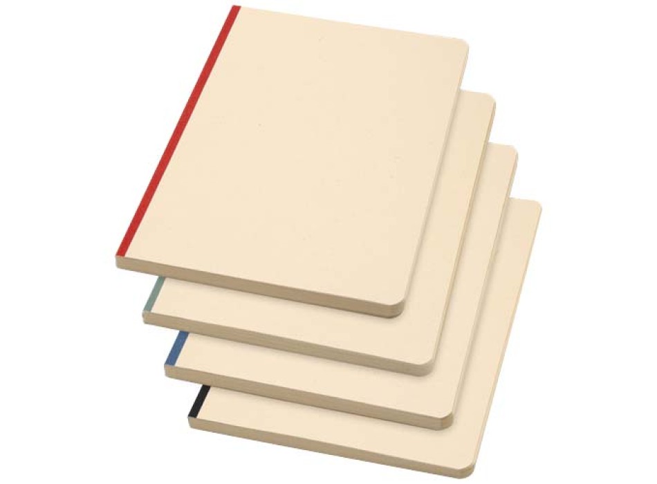 Blocco note formato A5 con copertina morbida in PET riciclato e carta a base di canna da zucchero Liliana FullGadgets.com