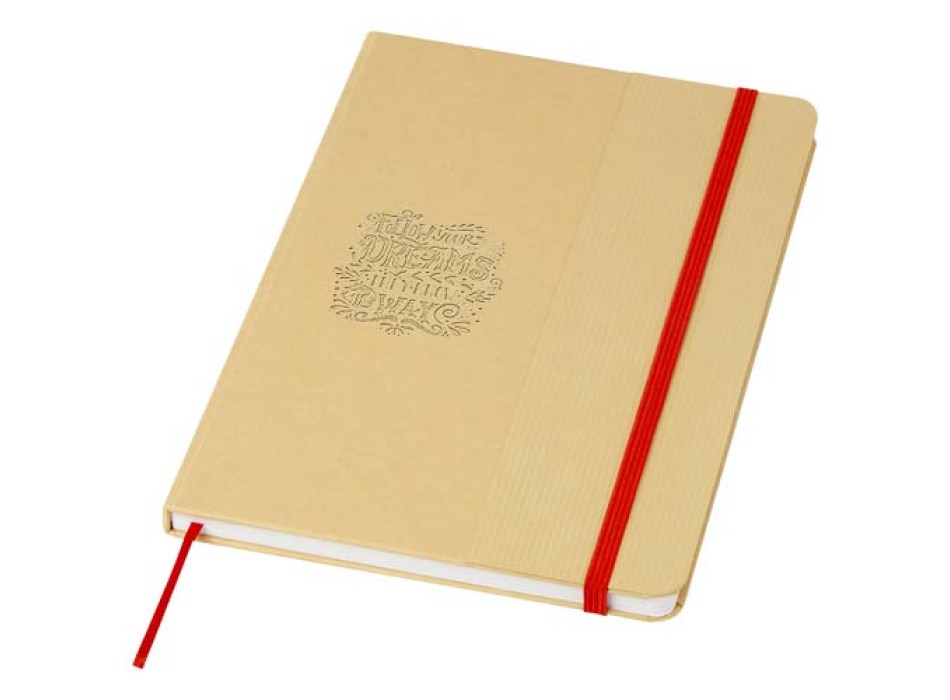 Blocco note formato A5 con copertina rigida di cartone riciclato Nelida FullGadgets.com