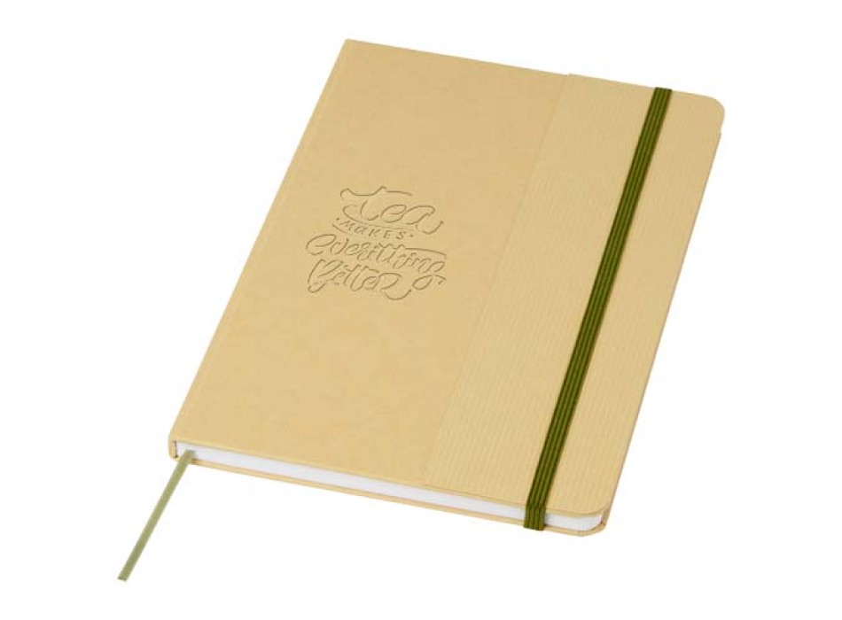 Blocco note formato A5 con copertina rigida di cartone riciclato Nelida FullGadgets.com