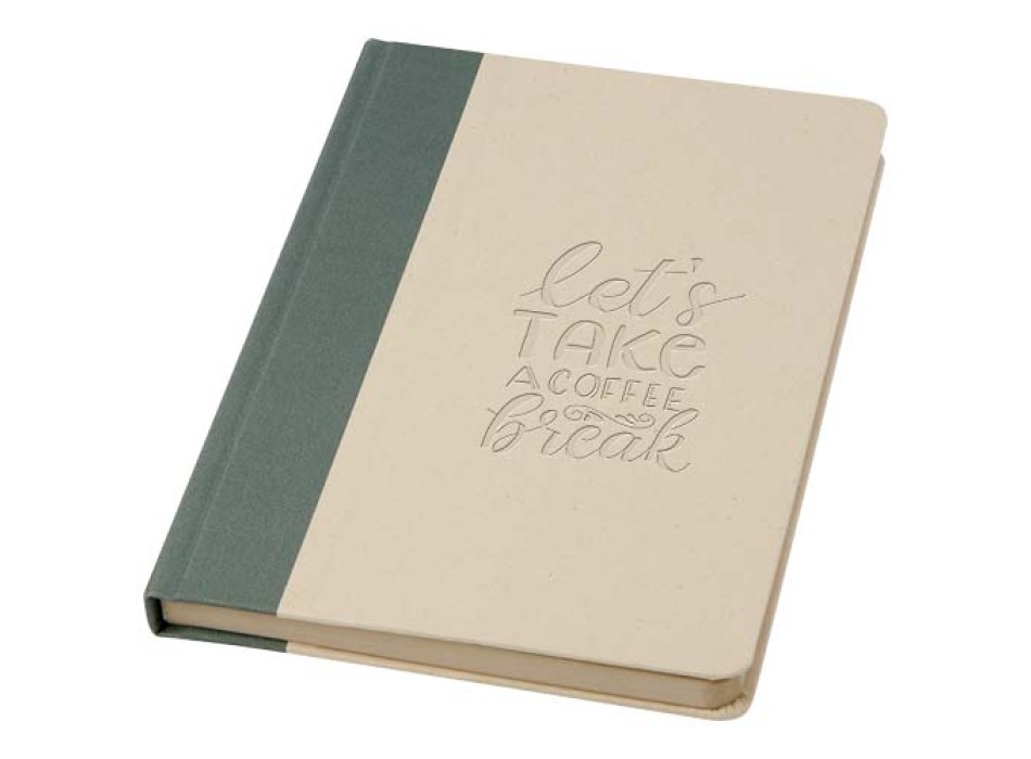 Blocco note formato A5 con copertina rigida in carta derivante dalla canna da zucchero Liliana FullGadgets.com