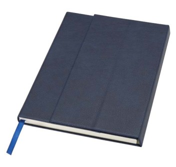 Blocco note formato A5 con copertina rigida in fibre di cuoio riciclate Alejandra FullGadgets.com