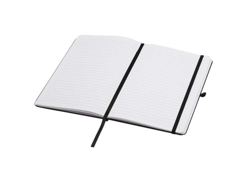 Blocco note formato A5 con copertina rigida in materiale riciclato e pagine a righe Teak FullGadgets.com