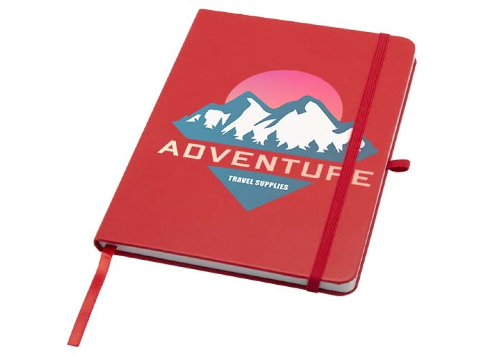 Blocco note formato A5 con copertina rigida in materiale riciclato e pagine a righe Teak FullGadgets.com