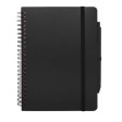 Blocco note formato A5 con copertina rigida in plastica recuperata in prossimità degli oceani e penna a sfera Thalaasa (inchiostro nero) FullGadgets.com