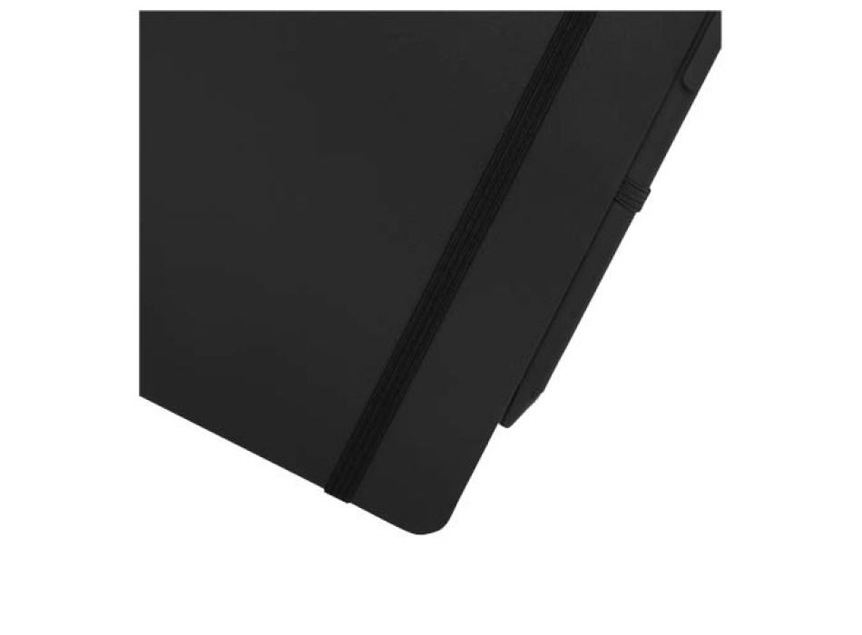 Blocco note formato A5 con copertina rigida in plastica recuperata in prossimità degli oceani e penna a sfera Thalaasa (inchiostro nero) FullGadgets.com
