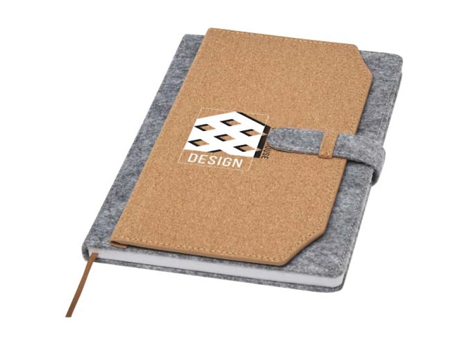 Blocco note formato A5 in sughero e feltro riciclato Viviana FullGadgets.com