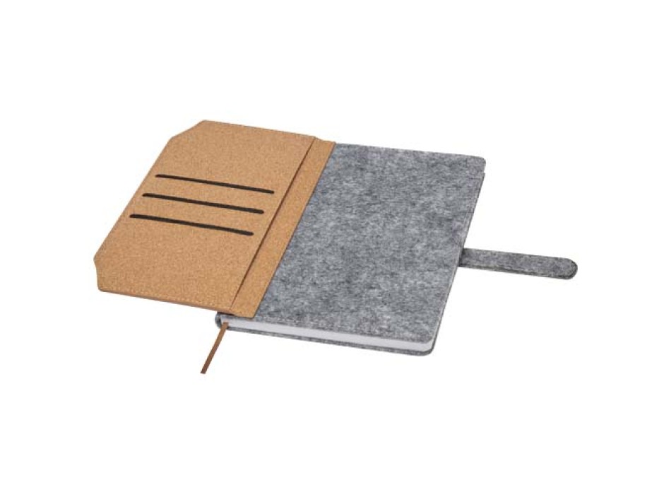 Blocco note formato A5 in sughero e feltro riciclato Viviana FullGadgets.com