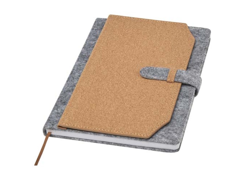 Blocco note formato A5 in sughero e feltro riciclato Viviana FullGadgets.com
